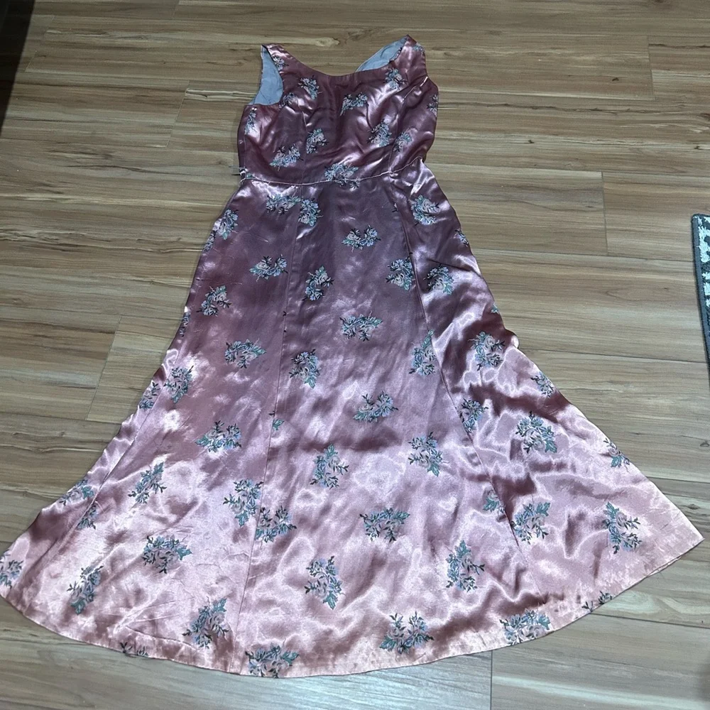 Donna Ricco Vintage 6P Floral Button Down Dress